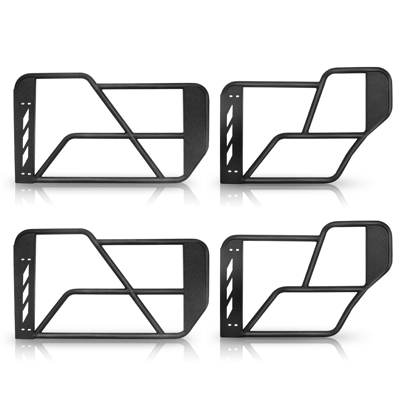 4PCS Tube Doors Front Rear Half Doors for Bronco Safari Tubular Door offroad Accessories Compatible with 2021 2022 2023 Ford Bronco 4Door