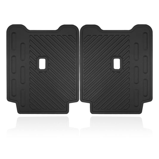 HIBRONGO Rear Seat Back Protector Compatible with for 2021 2022  Ford Bronco 2 Door Accessories Folded Down backrest protector TPE  Mat Pads with Back Hook fastener (Not for sport or 4dr version)