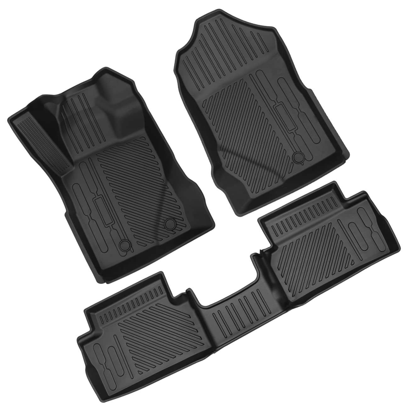 HIBRONGO Floor Mat Compatible With For Ford Bronco 2021 2022 2 Doors 2dr Accessories Interior Carpet Cover Custom Fit All Weather Non-slip Waterproof TPE Foot Mat Liner